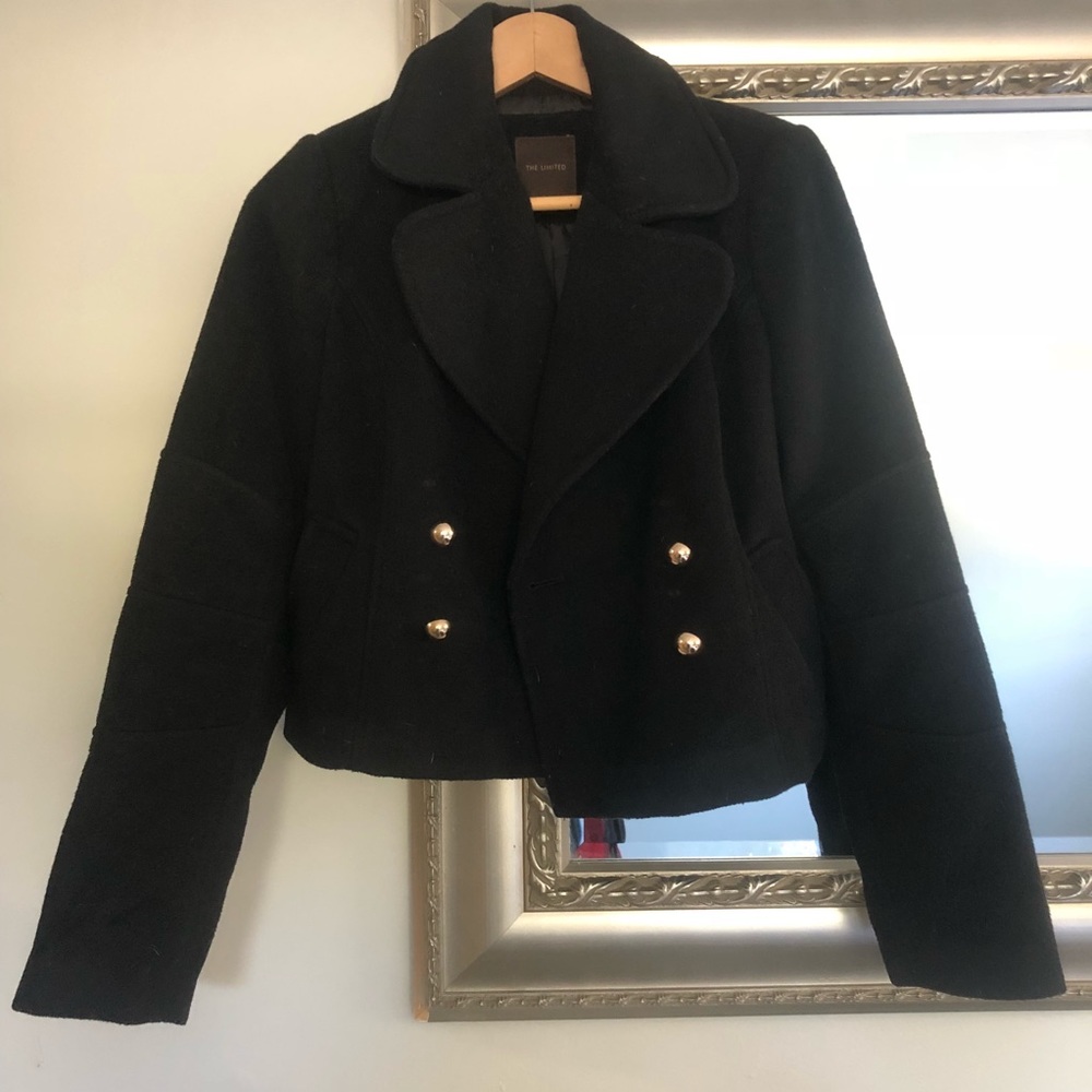 Black crop jacket